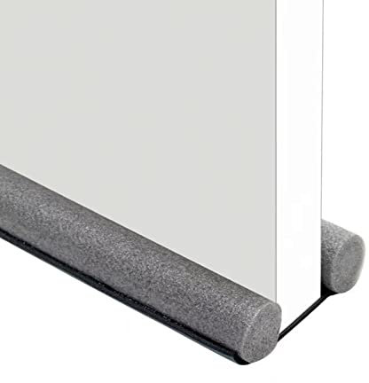 FAMIDIQGO Burlete para Puertas, 93 cm, Junta para Puertas, Burlete para Puertas con Junta Doble, Burlete para Puertas, Bloqueador de Ruido, Burlete para Puertas, Paravientos y Puerta