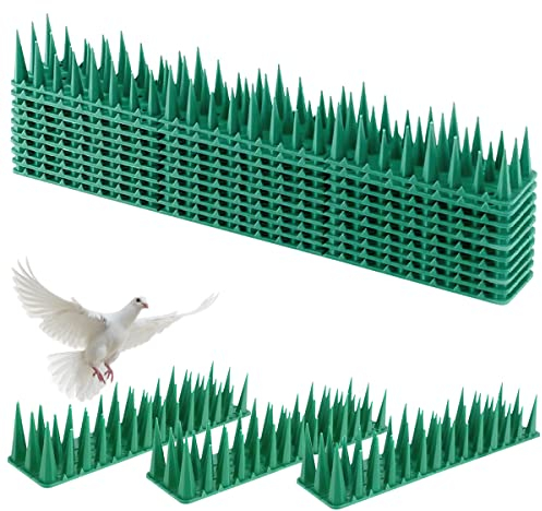 XiXiRan Pinchos Anti Palomas, 10pcs Auyentador De Aves, Ahuyentador Pájaros de Plástico, Anti Palomas Disuasion, Picos de Paloma, Pinchos Anti Gatos, Picos de Aves, Disuasivos de Palomas de Plástico