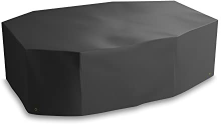 Bosmere All-Weather Rectangular Table Cover, 100% Waterproof, UV Protected, Heavy Duty 600D Oxford Fabric, L260 W110 H71cm, A562C