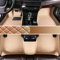 Personalisierung Anpassen Autofussmatten - 3D Luxus PU-Leder Auto Fussmatten Massanfertigung, Nach Maß Fußmatten Kompatibel mit 99% AutoMarke Modell (Beige)