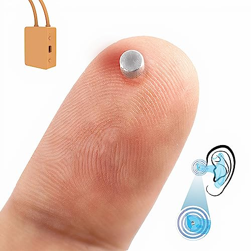 PingaOculto Oreillette Espion Ecouteur GSM Mini Invisible pour Examen Nano Caché pour Carte SIM avec Microphone - Casque sans Fil Discrete Ecoute à Distance (Oreillette Espion Nano V7)