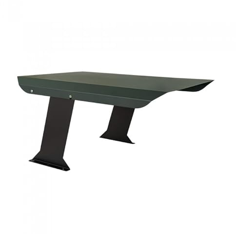 GRINDI IN THE GARDEN - Vordach, Metall Garage für Rasenmäher, Mähroboter, Rasenroboter Carport - GRK 2 - grün, 87x62x42,6 cm - pulverbeschichtet, mit aufklappbarem Dach, Sonnen- & Regenschutz