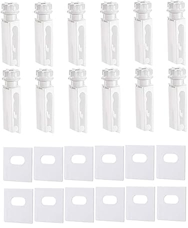 XJKLBYQ Vertikale Jalousien Tabs Stamm Ersatz Clips zerbrochen vertikale Blinds Reparaturkit Vorhanghaken