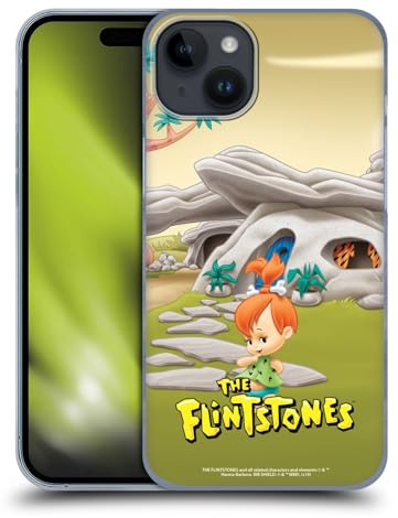 Head Case Designs Officially Licensed The Flintstones Pebbles Flintstones Characters Hard Back Case Compatible With Apple iPhone 15 Plus
