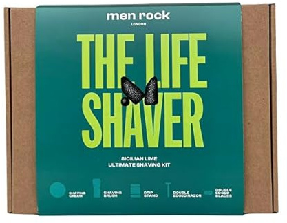Men Rock London Herren-Badeset – Geschenkboxen – Dárková Sada Holicí Pèe Sizilian Lime (Ultimate Classic Shaving Gift Set)