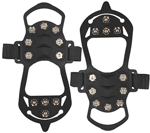DIKACA 1 Paar Bergsteiger-Schneeschuhabdeckungen Eisschneegriffe Stiefelstollen schuhkrallen schuhspikes Metallstollen rutschfeste Schuhe Schuhüberzüge. Steigeisenspitzen