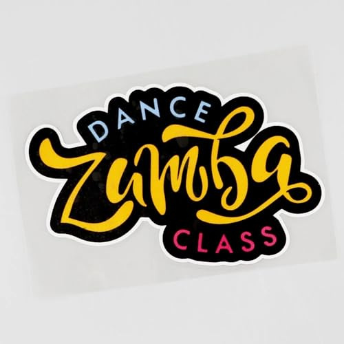AeRko Personalisierter Zumba Fitness-Tanz-Auto-Aufkleber, Vinyl-Aufkleber, Zubehör, Auto-Styling, Stoßstange, Heckscheibe (Größe: 30 cm)