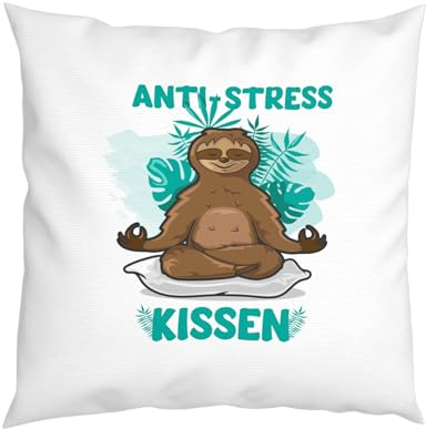 LIEBTASTISCH - Kissen mit Spruch - Anti-Stress - Yoga - Ruhe - Chillen - Geburtstag - Geburtstagsgeschenk - Kissen fürs Wohnzimmer - 40cm x 40cm mit Füllung