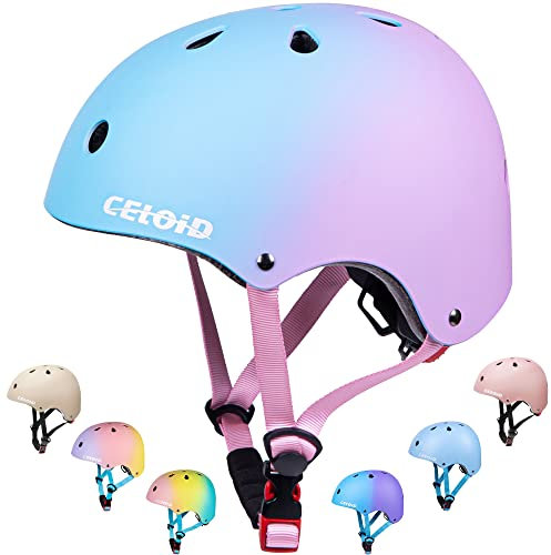 DE-Kids Helmet-Single-Blue pink-S
