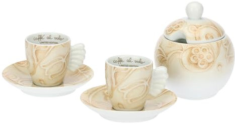 Set 2 tazzine espresso con zuccheriera in porcellana Limited Edition 2024