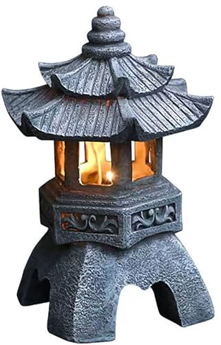 Jardin et Pagode : Décorations de pagode, lanternes solaires, statues, décoration asiatique zen pour balcon et terrasse