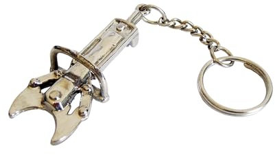 Odenwälder Lebensmittel Hochwertiger Feuerwehr Schlüsselanhänger - Robuster Metallanhänger - Feuerwehrhelm und andere Motive - tolles Geschenk für Männer und Jungs (Feuerwehr-Rettungsschere)