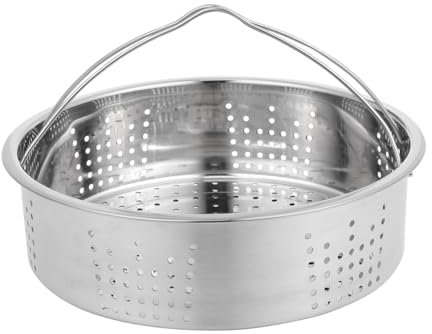 Mikinona Panier Vapeur Avec Poignées Grille Chauffante En Acier Inoxydable Pour Boulettes Homards Poissons Crabes Légumes