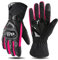 Ordaba Gants de moto 2024 coupe-vent et imperméables, gants de moto d'hiver anti-chute épais pour homme et femme (rose, taille M)