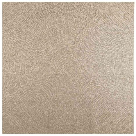 vidaXL Teppich, Läufer Jute-Optik Indoor Outdoor, Teppich UV-beständig für Terrasse Balkon Garten Wohnzimmer, Küchenteppich, Beige 240x240cm