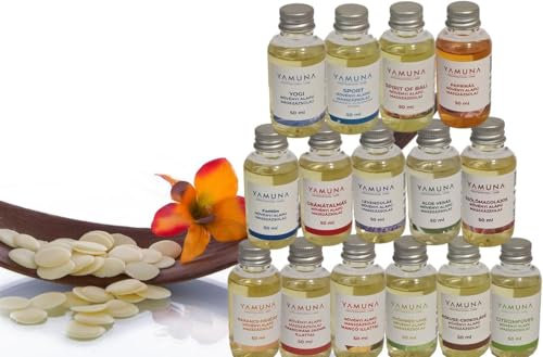 NATURAL BEAUTY Massageöl-Set 800 ml (16×50 ml) – Professionelles Probierset mit 100 % pflanzlichen Ölen | Hochwertige Naturkosmetik aus Ungarn | Ideal für Therapeuten