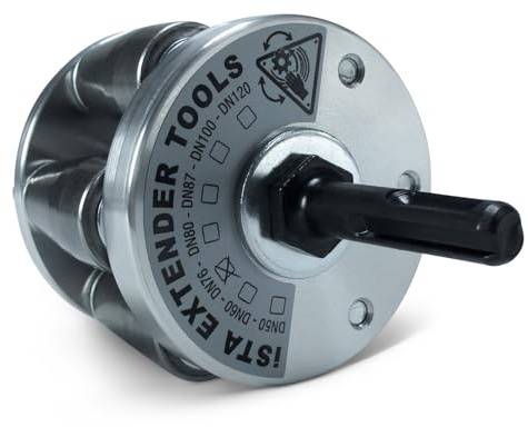 ISTA Élargisseur de tuyau SDS-Plus en DN76 pour couvreurs et plombiers - Choix de tailles : DN 50, DN 60, DN 76, DN 80, DN 87, DN 100, DN 120 - Extracteur de manchons et extenseur