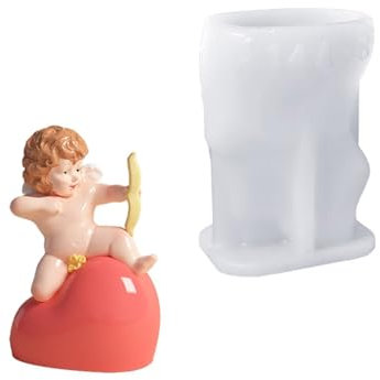 Stampo per sapone in gesso a forma di cuore ragazza elegante San Valentino matrimonio silicone fondente cottura stampo