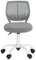 FurnitureR Chaise de Bureau Colorée, Siège D'ordinateur Moderne et Réglable, Chaise de Bureau sans Accoudoir Pivotante, Chaise de Bureau pour Enfants, Salle d'étude, Bureau à Domicile, Grise