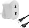 Toothbrush Adapter Plug UK, Shaver Plug Adaptor UK, Toothbrush Plug Adapter UK, Toothbrush Charger Adapter UK, Bathroom Plug Adaptor UK (1 Pack, White)