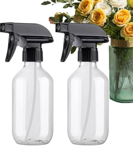 2 Empty Spray Bottles, 300ml Water Spray Bottle, Reusable Adjustable Nozzle Mist, Easy To Grip With Adjustable Nozzle For Hair, Cooking, Cleaning