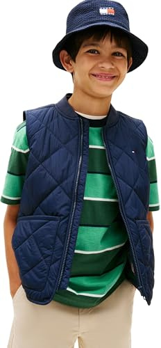 Tommy Hilfiger Jungen Quilted Light Weight Vest Kb0kb10262 Westen (1er Pack)