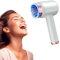 Secadores de pelo inalámbricos de mano, secador de pelo recargable USB tipo C con aire frío y caliente, secador de pelo portátil de viaje, regalos para mujeres, mamás y niñas amantes, blanco