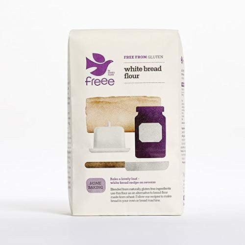 Doves Farm Gluten Free White Bread Flour – 1kg | Ideal for Homemade Gluten-Free Loaves, Rolls & Pizza Dough | Wheat-Free Baking Mix