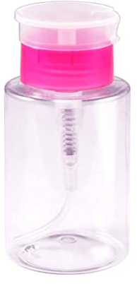 Nail Polish Remover Dispenser Empty Clear Push Down Bottle Plastic Pump Liquid Container Rosy 180ml, Décoration de jardin