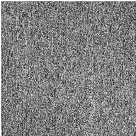 SUNNYNEST 20PCS 50×50cm Carpet Tiles Heavy Duty Non-Slip Modular Floor | Square Carpet Rugs for Office, Bedroom, Living Room, Kitchen & Bathroom (Light Gray)