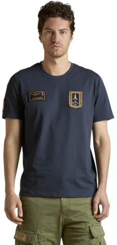 Aeronautica Militare TS2544 Herren-T-Shirt mit dreifarbigem Pfeil-Patch