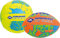 Schildkröt® Mini-Ball-Duo Pack, Set bestehend aus 1 Volley und 1 American Football, Ø 9 cm, griffig und salzwasserfest, ideal für Strand und Wasser, 970281
