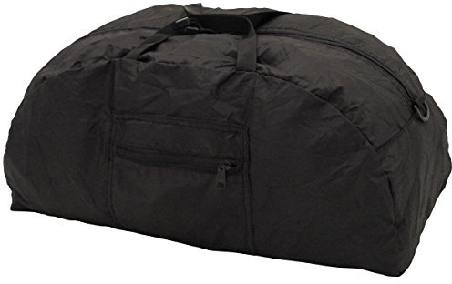 MFH Faltbare Bekleidungstasche 42 Liter Transporttasche Reisetasche Tragetasche (Schwarz)