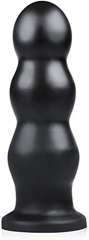 BUTTR Tactical III Buttplug (Ø 7,00 cm) with a Sensational Tripple Ripple Design and Wide Flat Base – Huge XXL Anal Plug for The Experienced User; Smooth, Flexible, Bubble