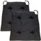 Traumnacht Stuhlkissen Basic 2er Set, mit einem Bezug aus 100% Polyester, 40 x 42 x 5 cm, schwarz, Öko-Tex zertifiziert, produziert nach deutschem Qualitätsstandard