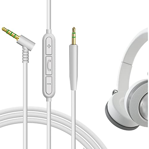 GEEKRIA Audio Cable with Mic and Mute Control Compatible with JBL Tune 770NC/760NC, Live 760NC/670NC Headphones, 3.5mm to 2.5mm Replacement Stereo Cord (4ft / 1.2m)