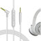 GEEKRIA QuickFit Cable de audio con micrófono compatible con JBL E40BT E45BT E50BT E55BT,TUNE700BT,TUNE600BTNC,LIVE500BT,cable estéreo de repuesto auxiliar de2,5mm con micrófono en línea(4pies/1,2m)