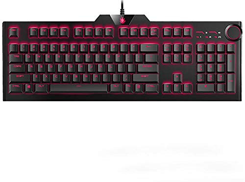 ChengBeautiful Clavier Touches du Clavier Mécanique De Jeu Filaire 104 Connexion USB 15 Rétro-éclairage RGB Clavier De Joueur (Color : Black, Size : Brown Switch)