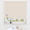 LUCKUP 100% Blackout Waterproof Fabric Window Roller Shades Blind, Thermal Insulated,UV Protection,for Bedrooms,Living Room,Bathroom,The Office, Easy to Install 112 x 183 cm(Cream)