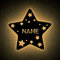 LEON FOLIEN Sternchen Stern LED Deko Schlummerlicht Nachtlicht personalisiert mit Wunsch Namen coole Schriftart Lasergravur Abendlicht Kinderzimmer Wohnzimmer Geschenk - in 13 Farben