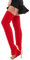 Nanxson Damen Beinwärmer Winter Gerippt Gestrickt Beinstulpen Strumpf für 80er Jahre Party Dance Sport Yoga TTW0072 (rot)