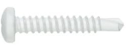 Vis autoperceuses 3,5x13 mm blanche tête cylindrique Ph par 1000
