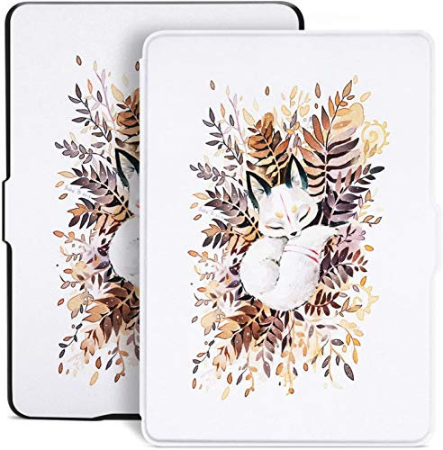 Étui pour Tout Nouveau Kindle (Version 10e Génération-2019, Modèle NO J9G29R), Housse de Protection Intelligente en Cuir PU avec dragonne/réveil Automatique/Sommeil