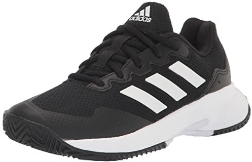 adidas Men's GameCourt 2 Tennis Shoe, Core Black/White/Core Black, 9