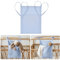 Baby Crib Cabin Bedside Storage Bag Bed Linen Hanging Pocket Baby Room Nursery Cot Caddy Bed Organizer for Clothing Diapers Drool Bibs Molar Toys (Blue)