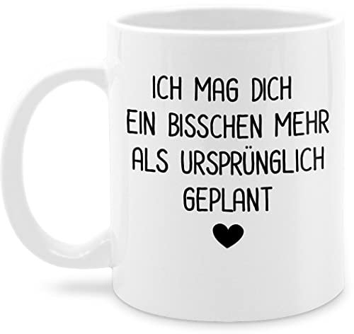 Tasse Tassen 325ml - Valentinstag Partner Freund & - Ich mag dich ein bisschen mehr als ursprünglich geplant - Männer Valentinstag-Geschenk Freundin Vermiss Dich Geschenk Denk an Dich Paare - 325 ml