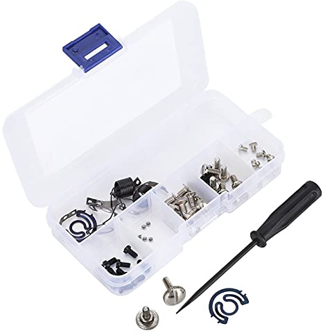 HEEPDD Kit Viti Macchine Cucire Industriali Accessori Navetta e Piastra Ago | Set Accessori in Acciaio Inossidabile con Navetta, Piastra Ago, Scatola di Immagazzinaggio