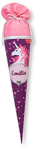 Step by Step Schultüte Unicorn Nuala aus Stoff mit Namen