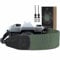Padwa Lifestyle Dark Green Camera Strap - 2 inch Wide Cowhide Head Shoulder Neck Camera & Binocular Straps, Vintage Solid Colour Woven Camera Straps for Photographers