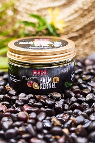 Pure Palm Kernel Oil 200ml | 100% Organic & Authentic | Unrefined Natural Moisturiser for Hair, Face & Body | Deep Moisturiser for Dry Skin | Plant-Based | £9.99